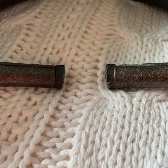 Brown Metallic Shiny Open Toe Heels - Picture 5 of 6